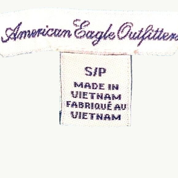 American Eagle Summer Bundle White Hi Rise Jean Shorts Three Sheer Festival Tops - Picture 11 of 16